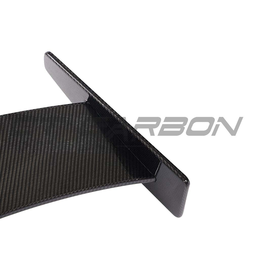 Carbon fibre wing spoiler for Audi TT/TTS/TTRS Quattro MK3 2015-2020 by CT Carbon, shown on the car's rear profile.