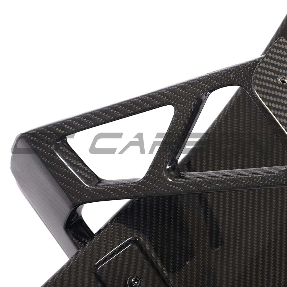 Carbon fiber wing spoiler for Audi TT/TTS/TTRS Quattro MK3, 2015-2020, by CT Carbon, shown on a sleek Audi vehicle.