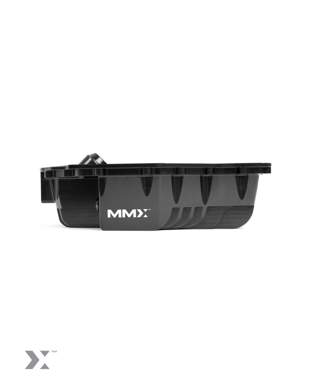 MMX Performance G8x high-capacity baffled differential sump and oil pan for improved oil control and engine performance.