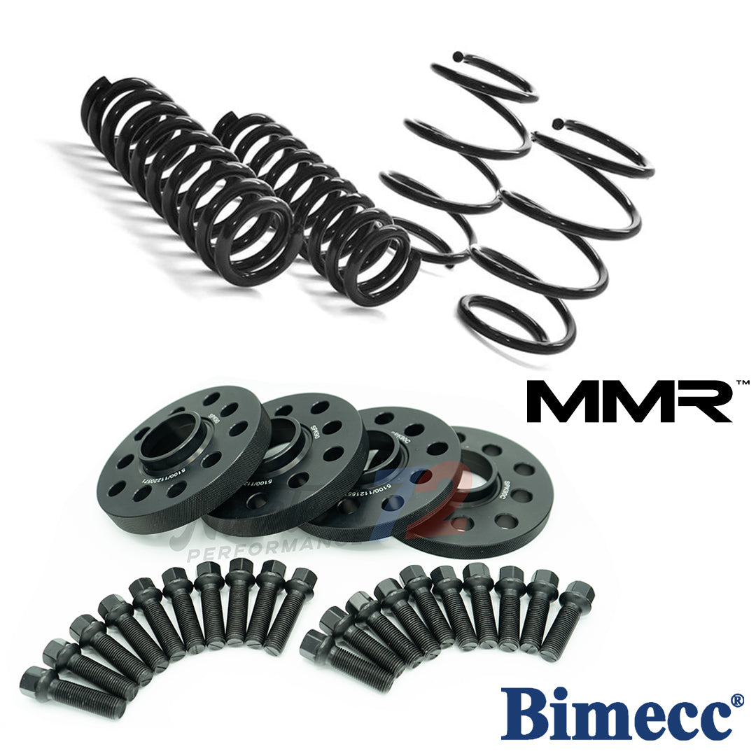 BIMECC STANCE KIT wheel spacers for BMW 1 Series M135i F40 2019+, showing the kit components for improved wheel fitment.