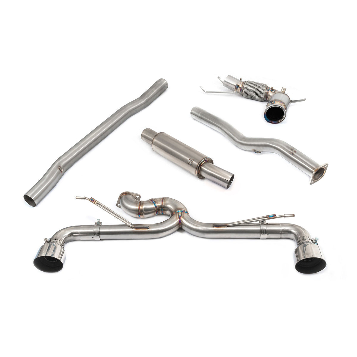 Cobra Sport BMW M135i F40 Venom turbo back exhaust delete race performance exhaust system on a car.