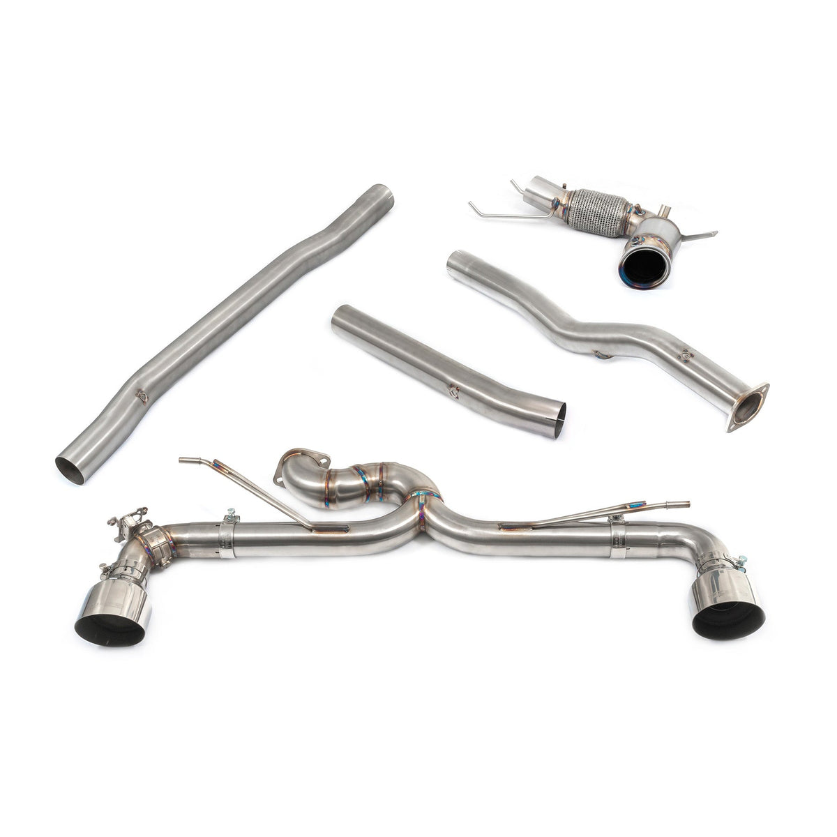 Cobra Sport BMW M135i F40 Venom Turbo Back Box Delete Race Exhaust with valved system and sporty design.