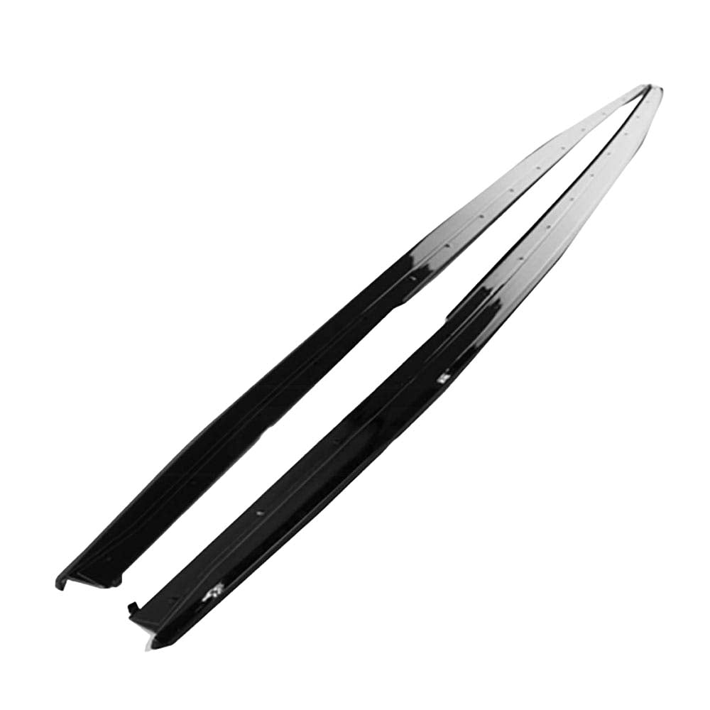 BMW 3 Series F30/F31 GLOSS BLACK side skirts by CT Carbon, V2 style, shown on vehicle, enhancing sporty look.