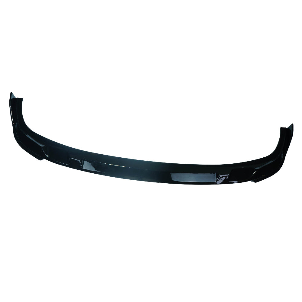 BMW 3 Series G20 G21 gloss black LCI splitter by CT Carbon, showing close-up of sleek front splitter on vehicle.