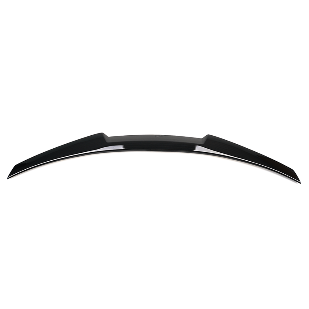 BMW 4 Series F32 gloss black M-style spoiler by CT Carbon, showcasing a sleek, aerodynamic design for the vehicle.