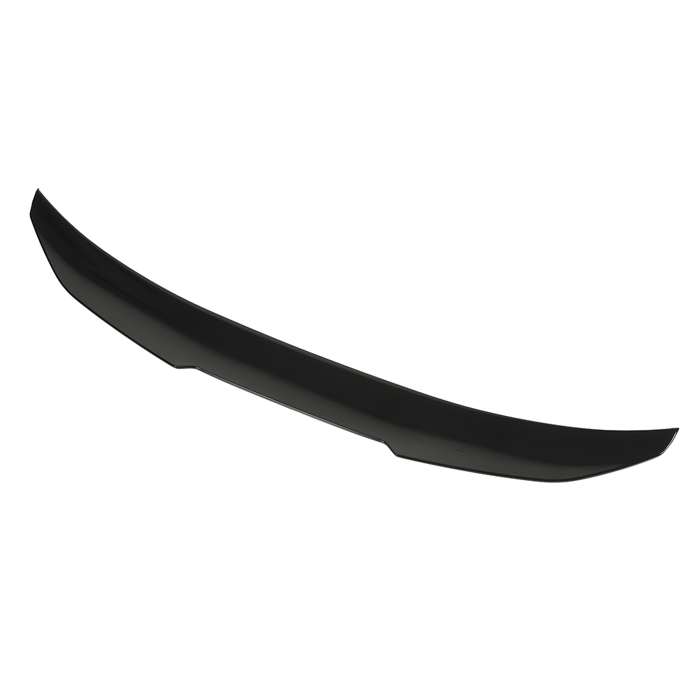 BMW 5 Series G30 V6 gloss black spoiler by CT Carbon, side view showing sleek aerodynamic design.