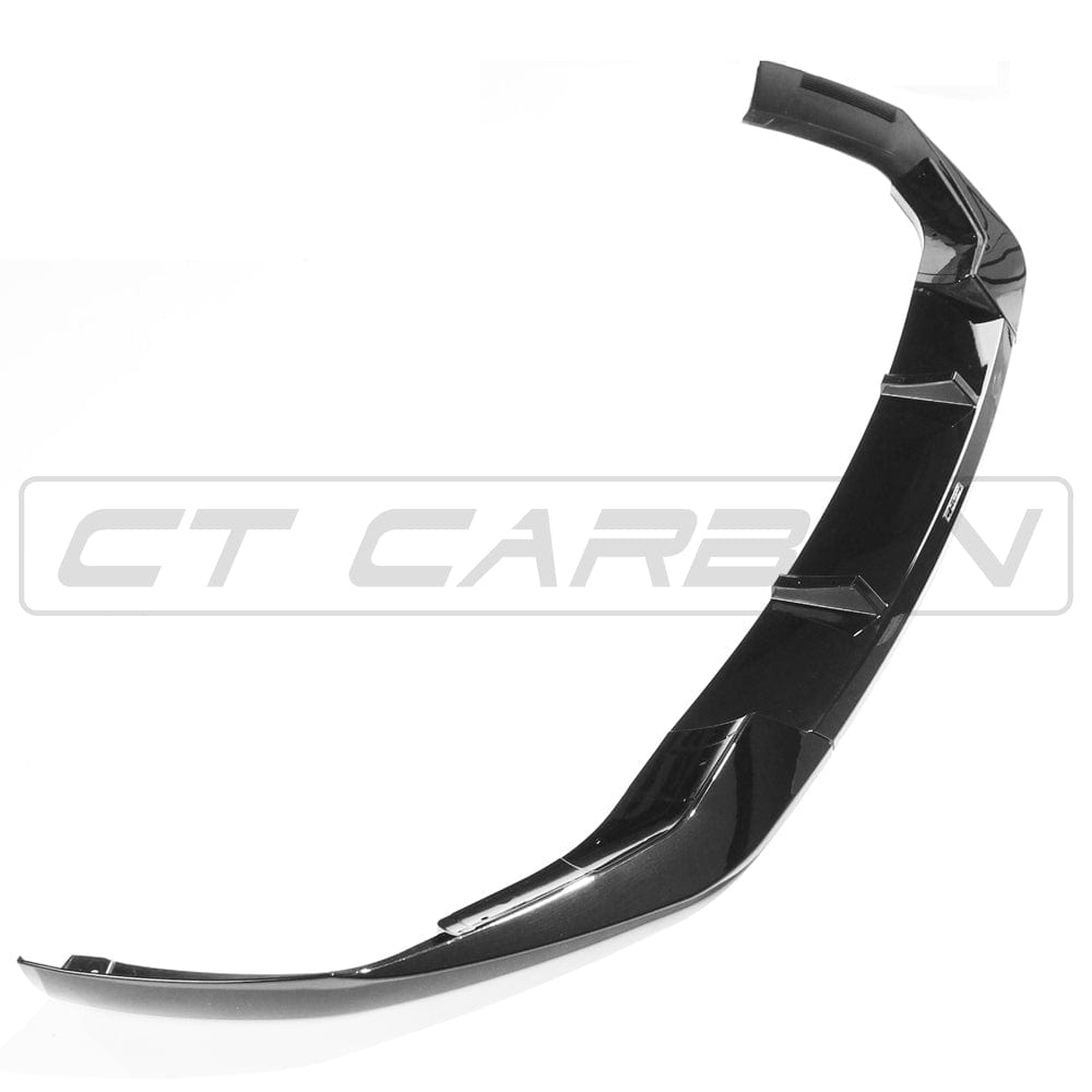BMW 5 Series G30 G31 LCI CT Carbon gloss black splitter, V2, rear diffuser accessory with detailed design.