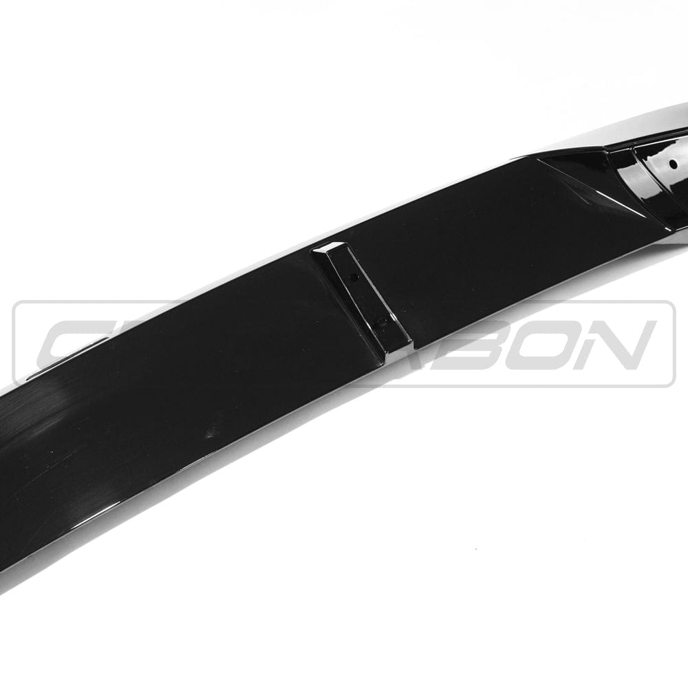 BMW 5 Series G30 G31 LCI CT Carbon gloss black splitter, V2, showing the sleek front splitter design with detailed finish