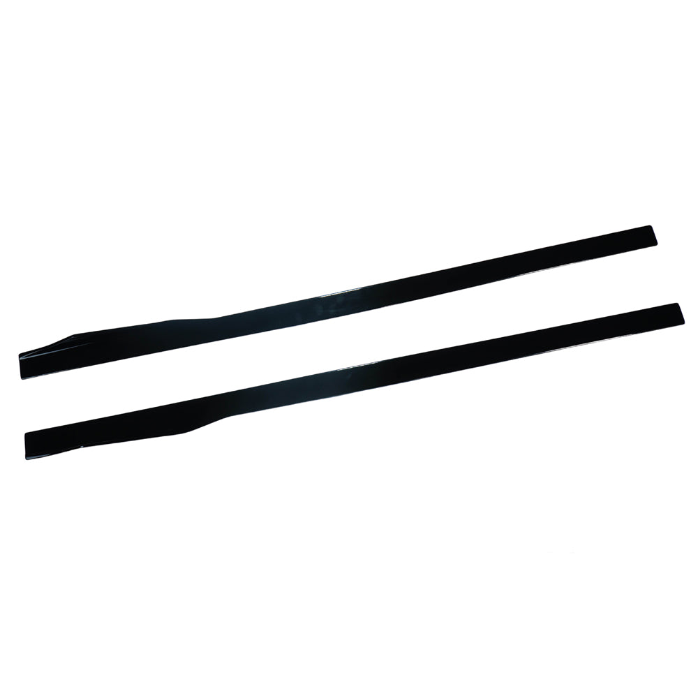 BMW 8 Series G14 G15 convertible coupe side skirts by CT Carbon in gloss black, designed for 2018+ models.
