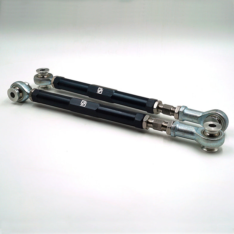 Suspension Secrets BMW G87 M2 full kinematics kit featuring traction arm and suspension components on a vehicle.