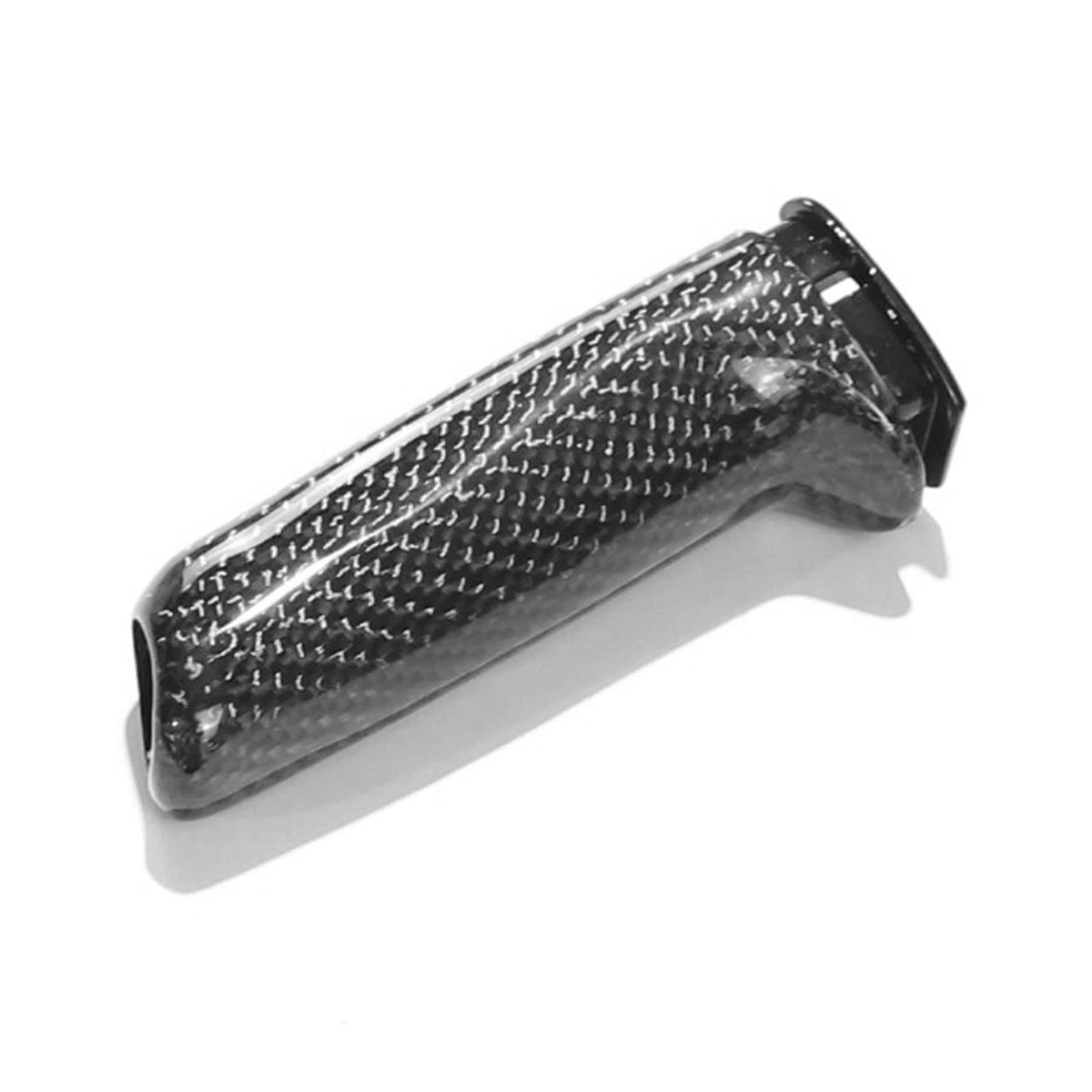 BMW Fxx carbon fiber hand brake lever accessory by CT Carbon, showcasing sleek black carbon fiber material.