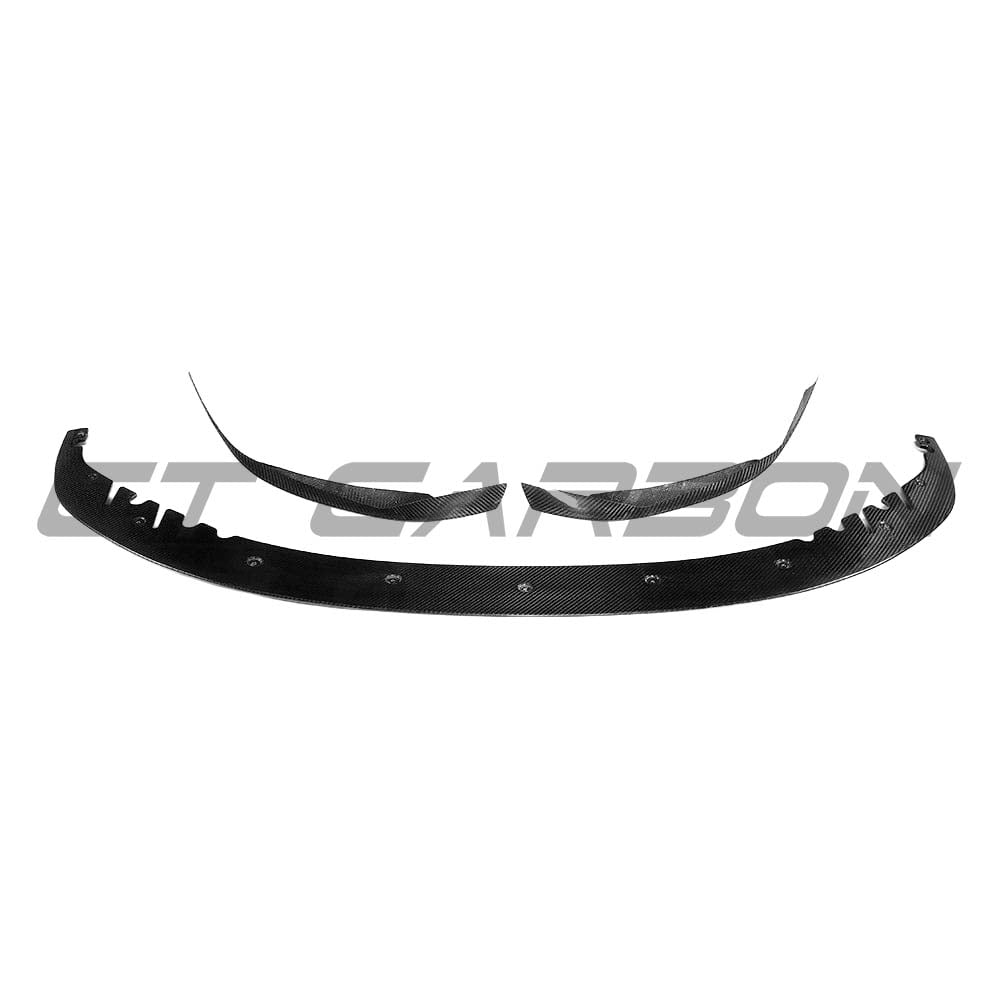 BMW G30 5 Series carbon fibre kit by CT Carbon, V8 model, featuring sporty splitter and MP style aerodynamic enhancements.