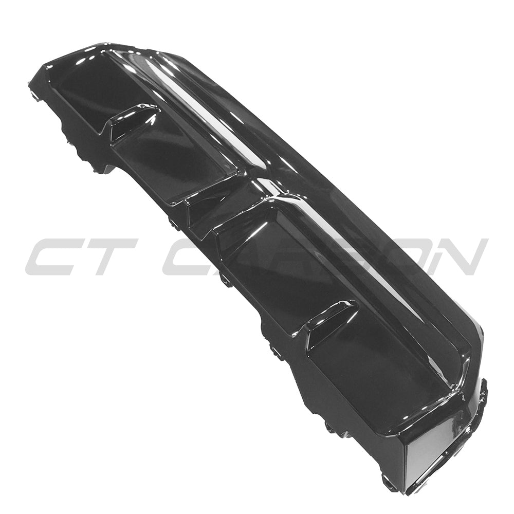 BMW G42 2 Series full gloss black kit by CT Carbon, featuring MP style components for a sleek, custom automotive upgrade.