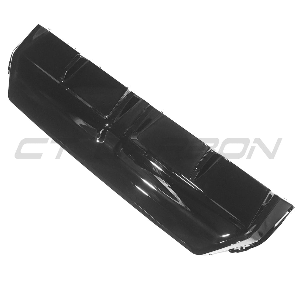 Full gloss black kit for BMW G42 2 Series by CT Carbon, featuring MP style components for a sleek, unified look.