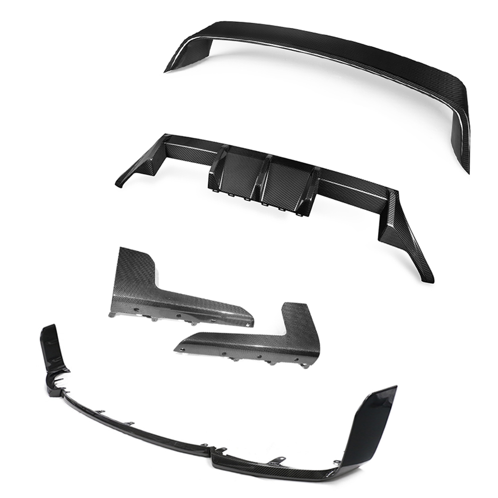 BMW G87 M2 full carbon fiber kit by CT Carbon, featuring MP style components on a sleek sports car.