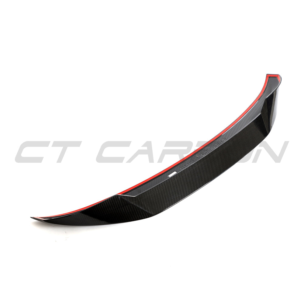BMW G87 M2 and G42 2 Series carbon fibre spoiler by CT Design, showcasing sleek, lightweight aerodynamic enhancement