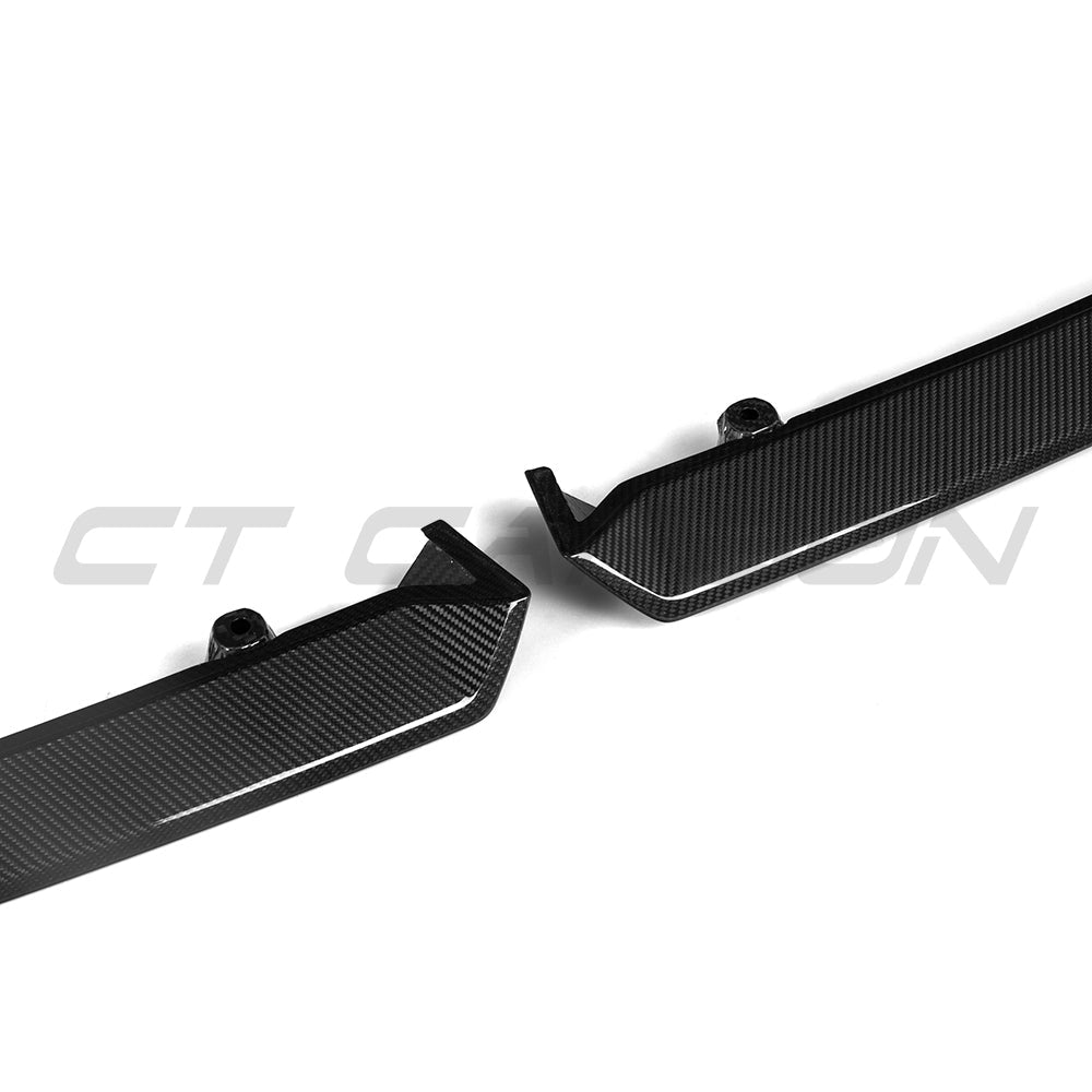 BMW G90 G99 M5 2024 CT Carbon carbon fiber splitter, front aerodynamic car accessory with detailed weave pattern
