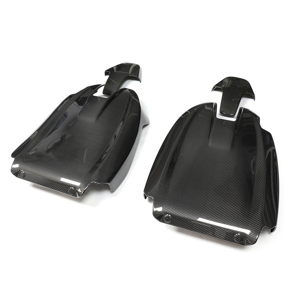 BMW GXX/F9X/G42 coupe and convertible carbon fiber seat backs by CT Carbon, showcasing lightweight, high-quality automotive accessories.