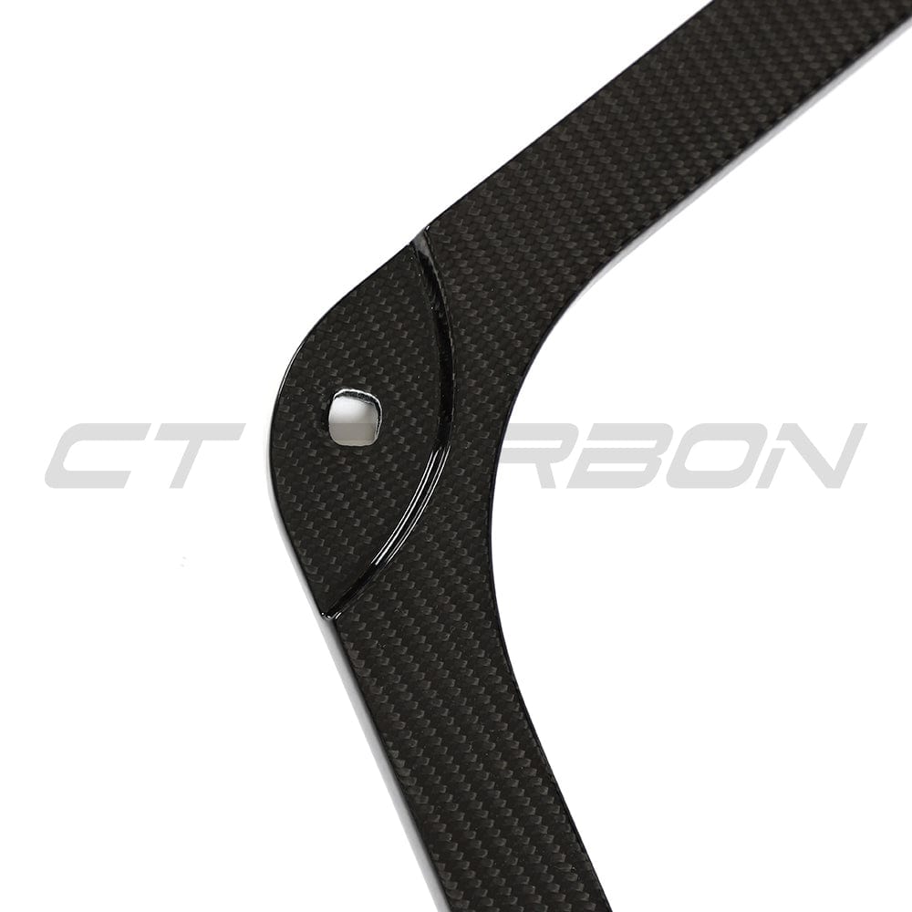 BMW M2, M3, M4 G87/G80/G81/G82/G83 carbon fiber engine dress-up kit installed, showcasing sleek, durable accessories by CT Carbon.
