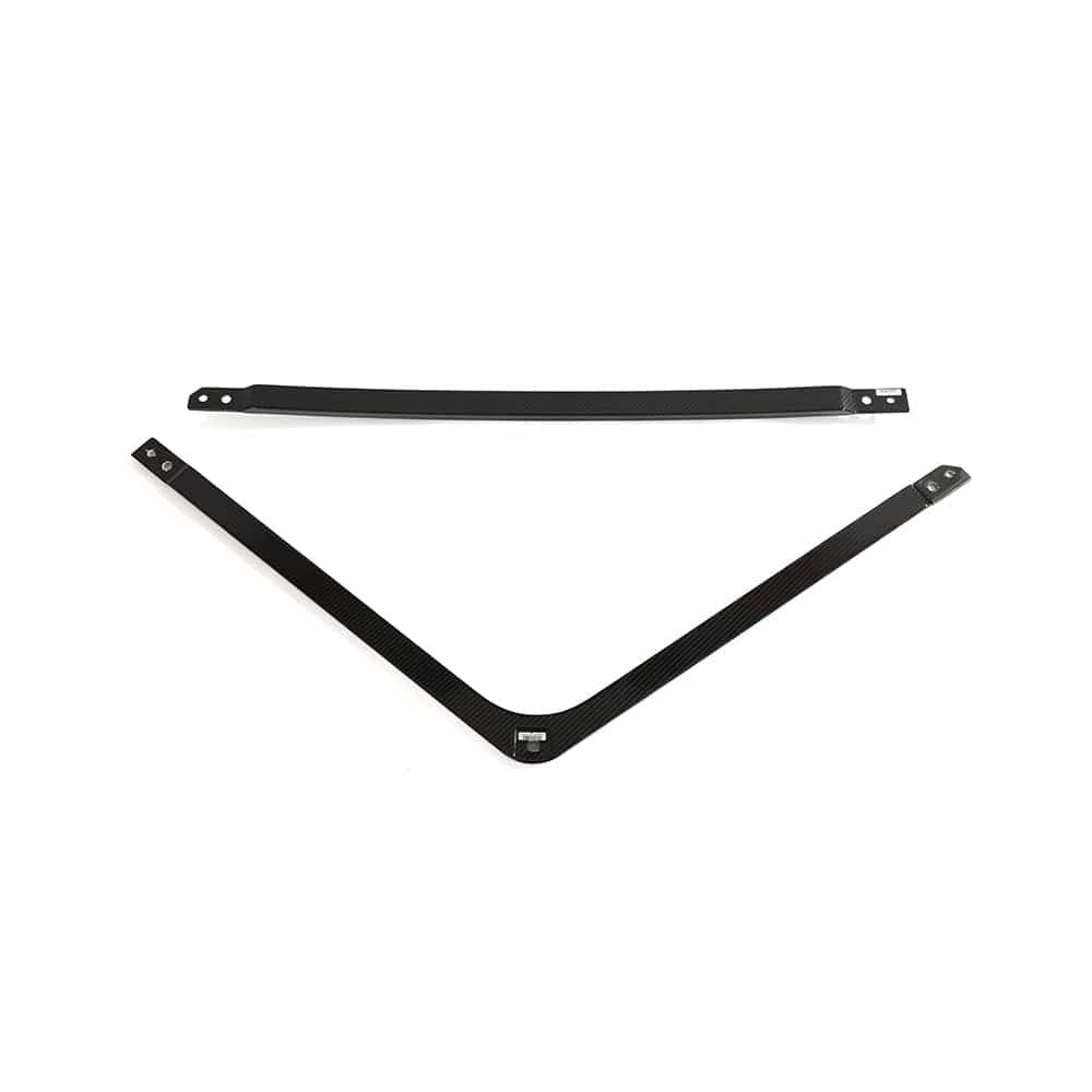 BMW M2, M3, M4 G87/G80/G81/G82/G83 carbon fiber engine strut brace by CT Carbon, showcasing its sleek, lightweight design.