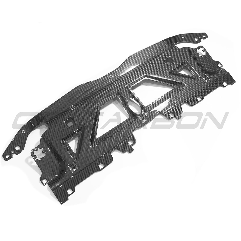 BMW G81 M3 Touring full carbon fibre engine dress-up kit, featuring sleek carbon fibre slam panels for enhanced engine bay style.