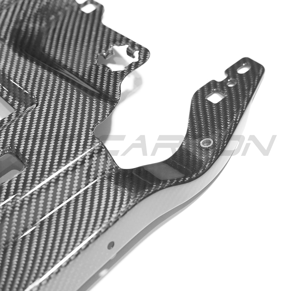 BMW G81 M3 Touring full carbon fibre engine dress-up kit by CT Carbon, featuring sleek carbon fibre slam panel replacement.