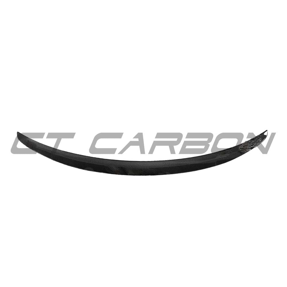 BMW M2 F87 carbon fibre spoiler by CT Carbon, side view showing sleek aerodynamic design on the 2 Series coupe.