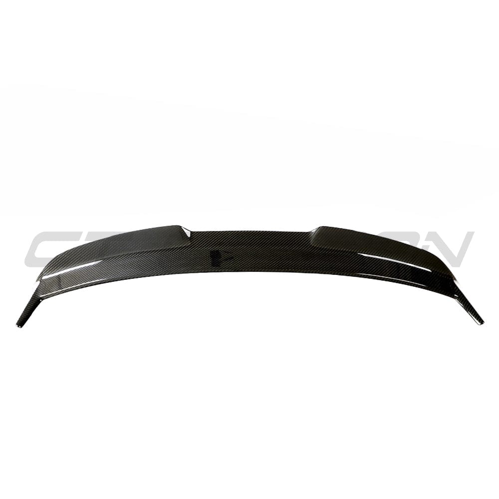 BMW M3 G81 G21 carbon fiber spoiler by CT Design, showcasing sleek aerodynamic design and high-quality carbon fiber material.
