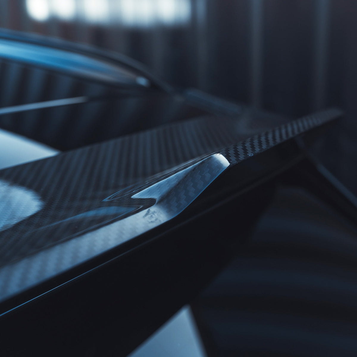 BMW M3 G81 carbon fibre spoiler by CT Design, V2 model, showcasing sleek aerodynamic design on the G21 3 Series.