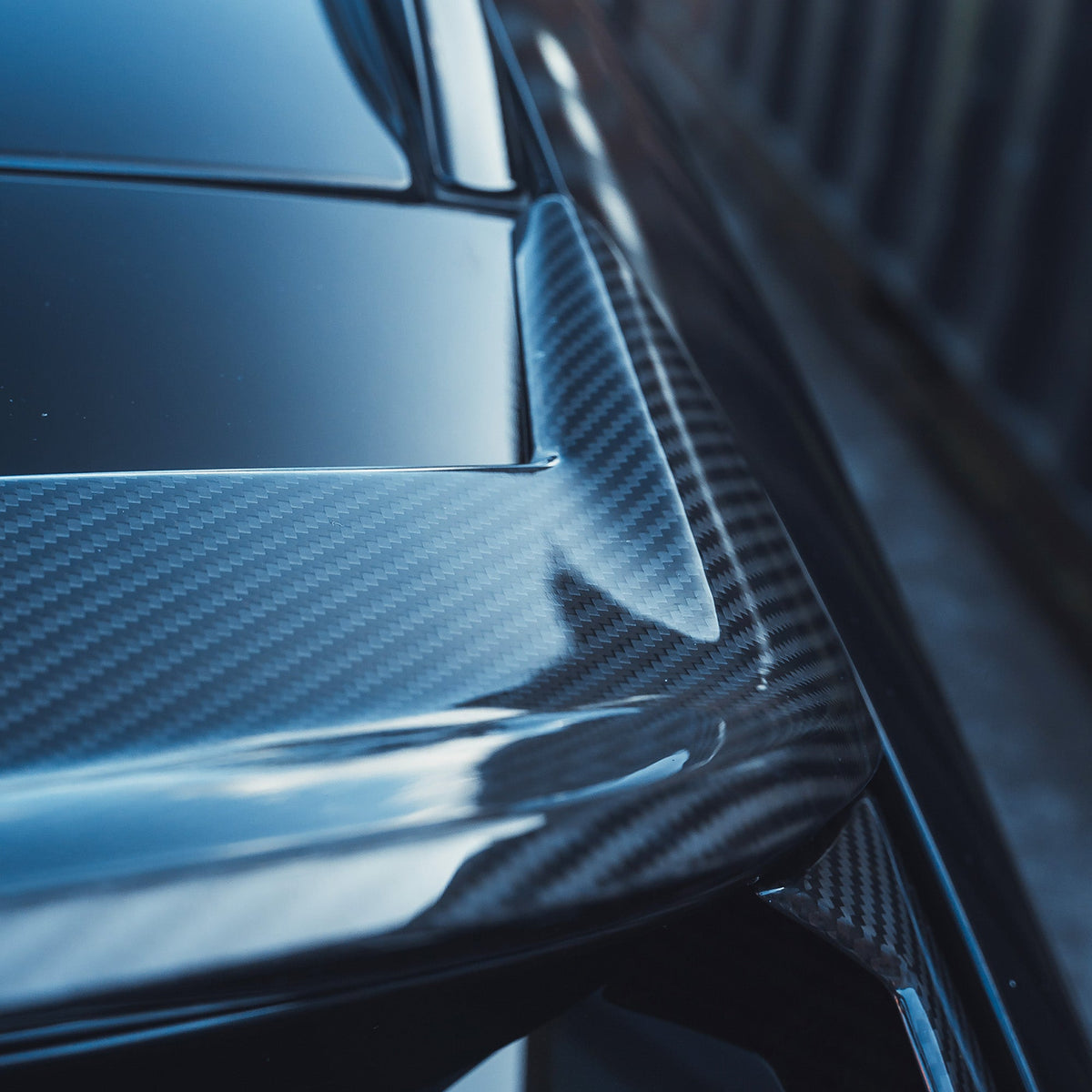 BMW M3 G81 G21 carbon fibre spoiler by CT Design, showcasing the sleek aerodynamic spoiler for 3 Series cars.