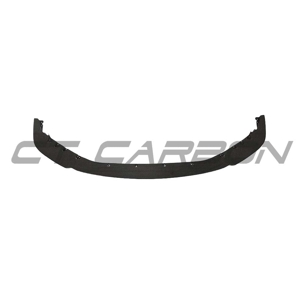 BMW M3 M4 G80 G81 G82 G83 CT Carbon fiber splitter V3, showcasing the sleek, lightweight aerodynamic car splitter in close-up view.