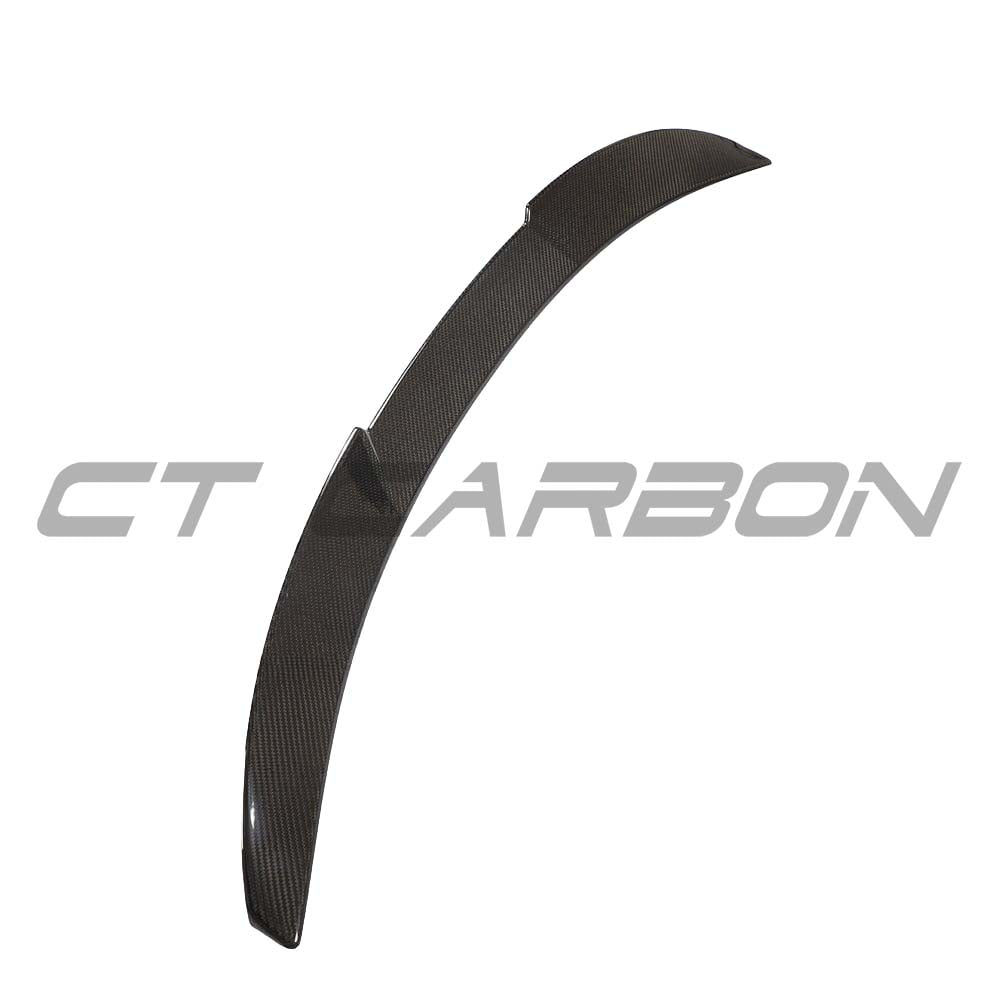 BMW M3 G80 G20 carbon fibre spoiler by CT Design, showcasing the sleek, aerodynamic design for enhanced performance and style.