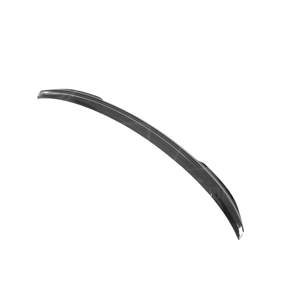 BMW M4 F82 carbon fibre spoiler in CS style by CT Carbon, showcasing the sleek, lightweight design on the car's rear.