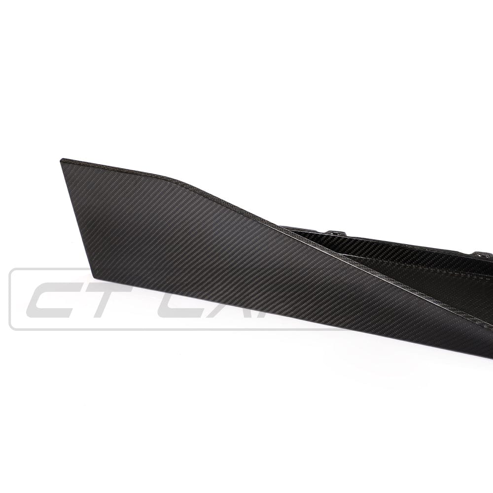 BMW M4 G83 full carbon fiber kit by CT Carbon, featuring MP style components on a sleek sports car.