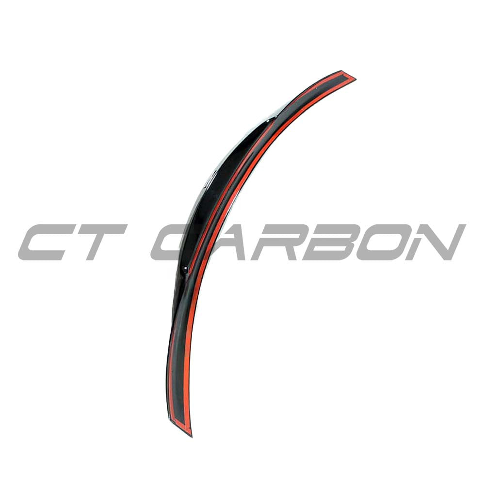 BMW M4 F83 convertible full gloss black kit by CT Carbon, featuring a sleek black spoiler and aerodynamic body accents.
