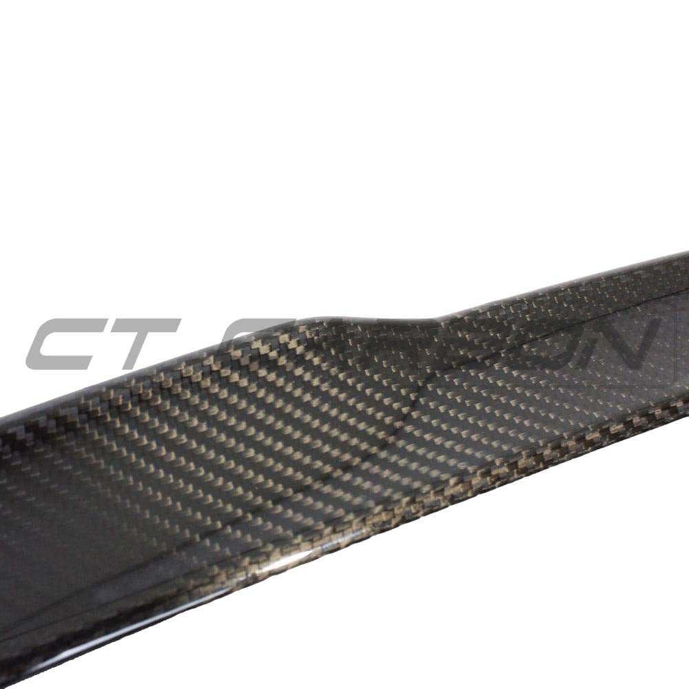 BMW G22 4 Series 2020+ CT Carbon V6 carbon fibre kit with spoiler, showcasing sleek, high-quality carbon fibre details.