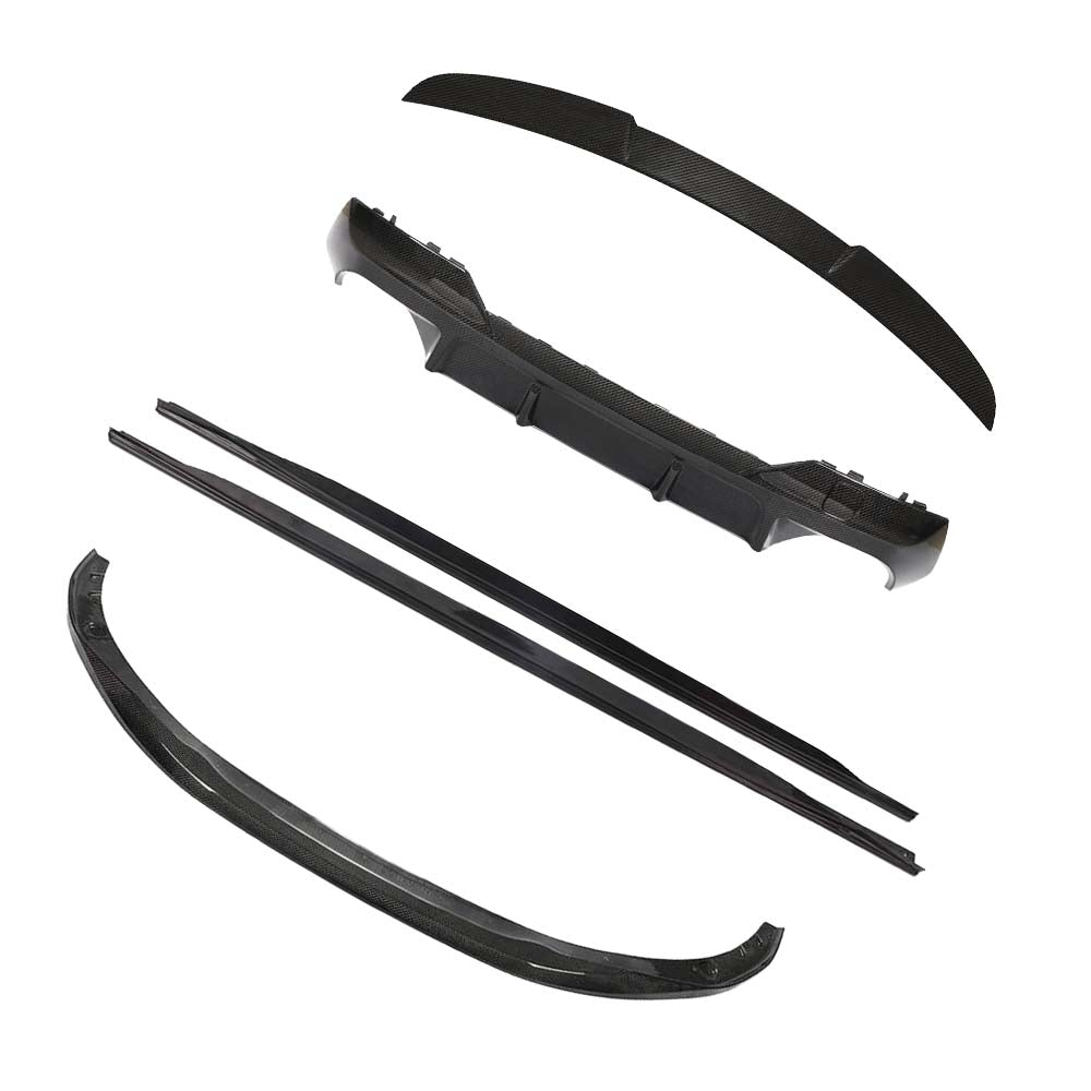 BMW G22 4 Series carbon fibre kit with spoiler from CT Carbon, featuring pre-preg carbon fibre in DA style.