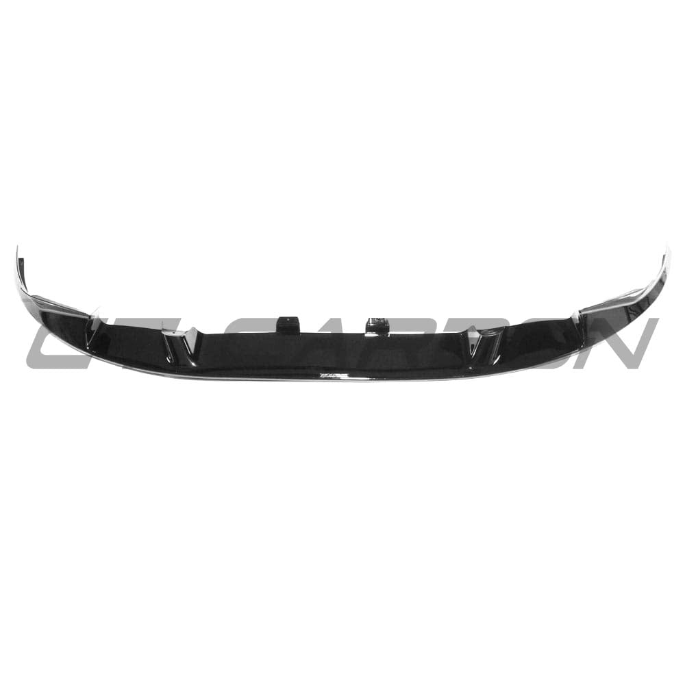 BMW X3M/X4M F97/F98 2018-2021 CT Carbon gloss black splitter, front aerodynamic part with a sleek, 3D-style design.