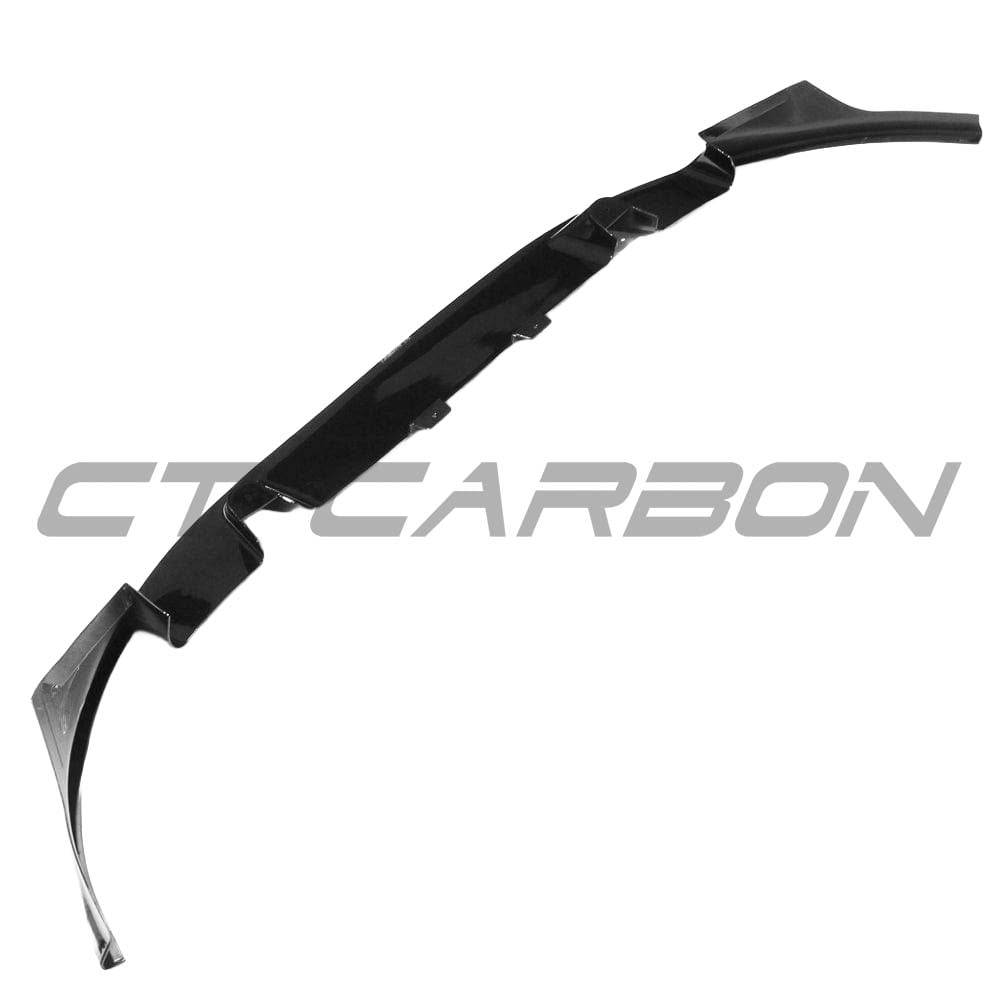 BMW X3M/X4M F97/F98 2018-2021 CT Carbon gloss black splitter, 3D style, designed for sporty, aerodynamic enhancement.