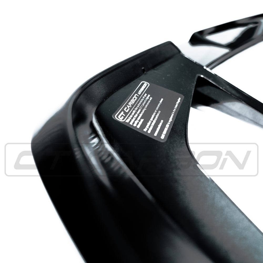 BMW X5 G05 2018+ CT Carbon gloss black spoiler, stylish automotive spoiler for enhanced aerodynamics and sporty appearance.