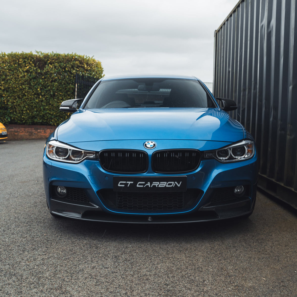 BMW F30 3 Series saloon full carbon fiber kit by CT Carbon, showing detailed carbon fiber panels and exterior components.