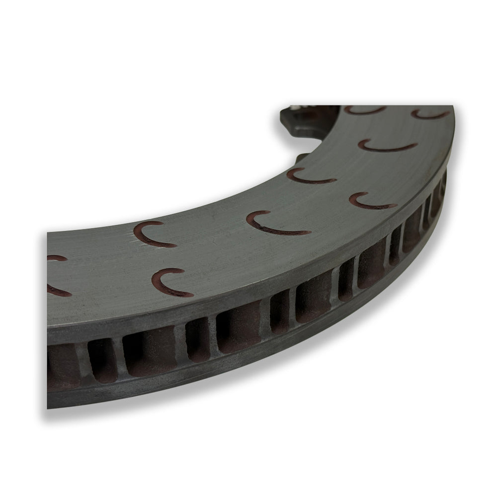 XC3 Engineering BTCC brake disc, 368mm x 36mm with bobbins replacement kit, high-performance motorcycle brake rotor.