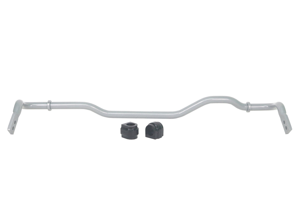 Whiteline 24mm heavy-duty rear anti-roll bar kit for Audi S3 RS3 and VW Golf Mk7 R, adjustable for improved handling.