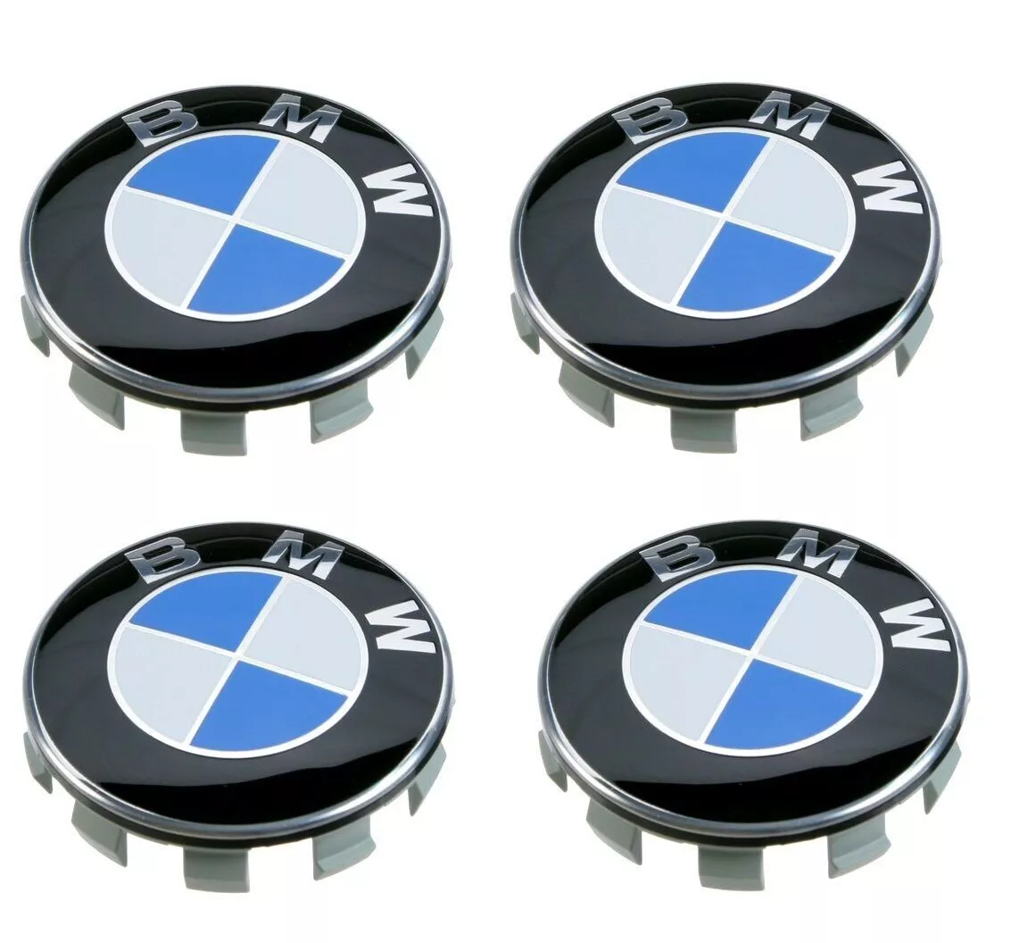 Set of four Genuine BMW 68mm wheel centre caps 36136783536