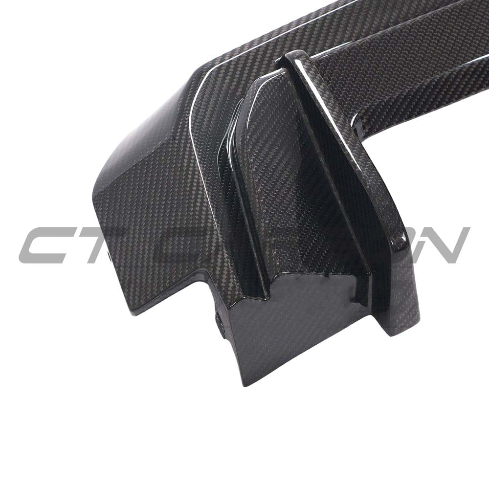 BMW G80 M3 full carbon fibre kit by CT Carbon, featuring sleek carbon fibre components on a sports car.