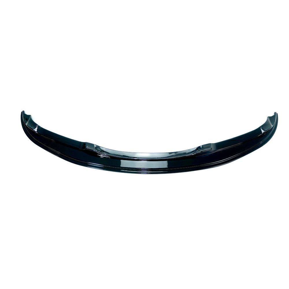 BMW E90/E91 3 Series M-Sport gloss black front splitter for V6 models, designed for 2005-2009 BMW E90/E91 vehicles.