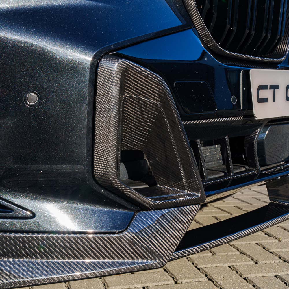 BMW G05 X5 LCI 2023 full carbon fibre kit by CT Carbon, showcasing lightweight, high-quality carbon fibre components for the vehicle.
