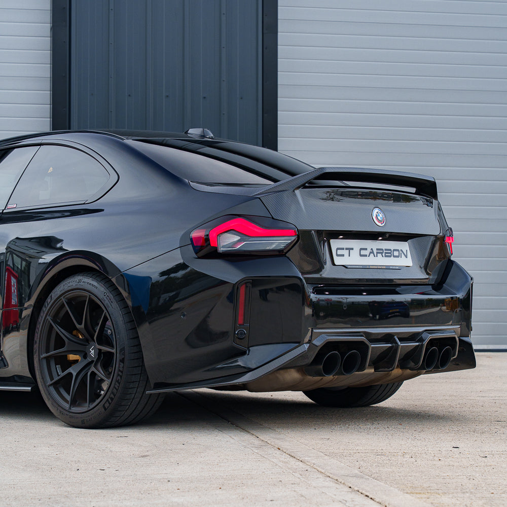 BMW G42 2 Series and G87 M2 Carbon Fibre trunk/bootlid by CT Carbon, lightweight and aerodynamic for improved performance.