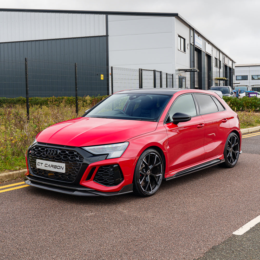 CT Carbon RS3 8Y 2022-2024 Sportback full carbon fibre kit, featuring sleek, high-quality carbon components for Audi RS3.