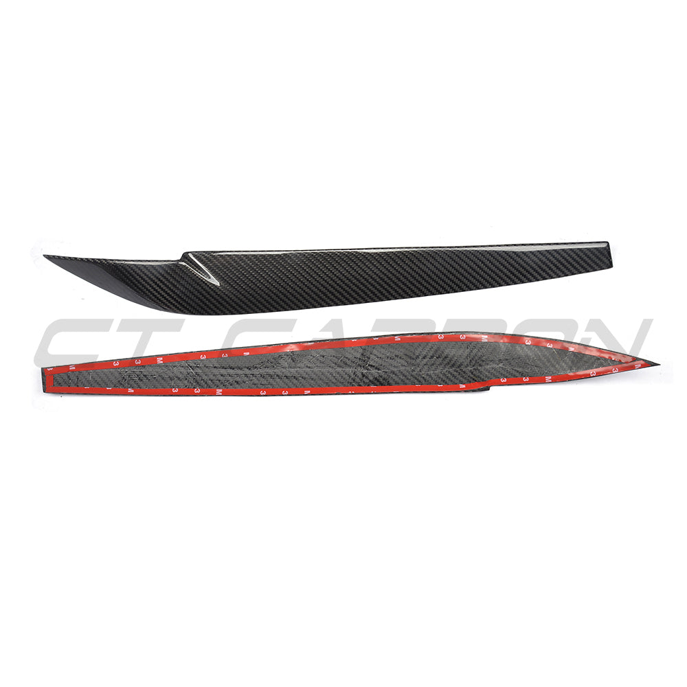 BMW F15/F16 X5/X6 carbon fiber headlight eyebrows by CT Carbon, stylish auto accessories for 2014-2018 models.